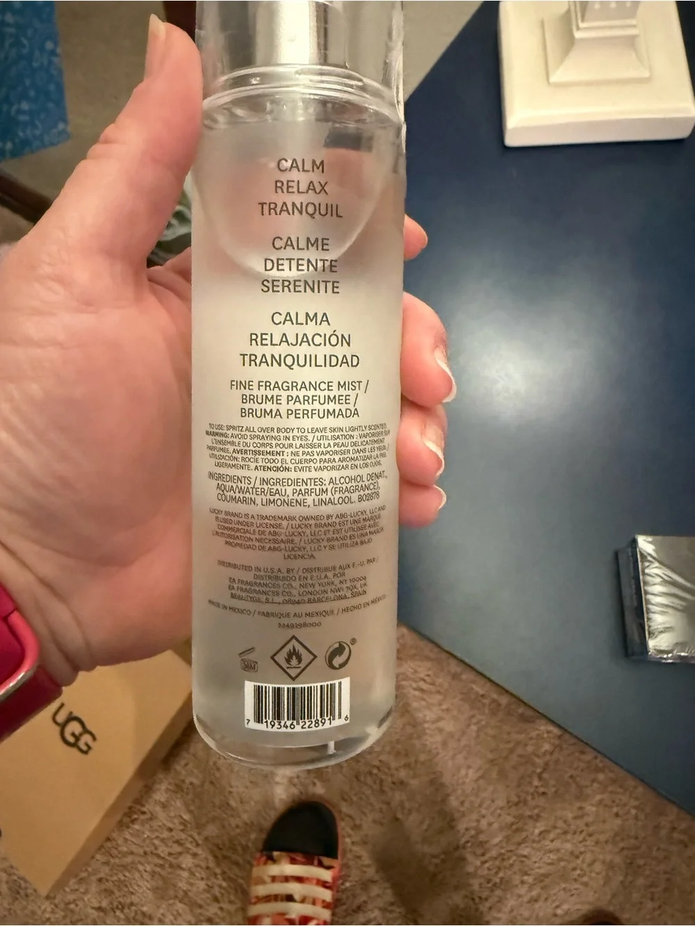 Lucky Brand Re/Lax Serene Lavender Fields Fine Fragrance Mist -